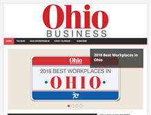 Tablet Screenshot of ohiobusinessmag.com